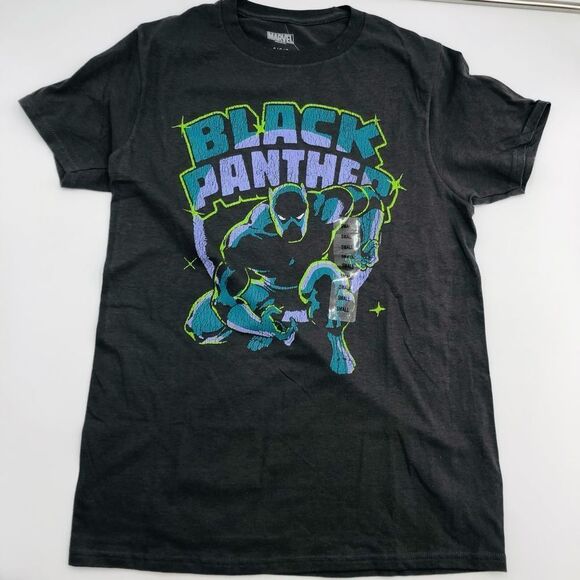 Brand New Marvel Logo Retr Black‎ Panther Graphic Shirt Size  XLarge Color Small - Picture 1 of 4